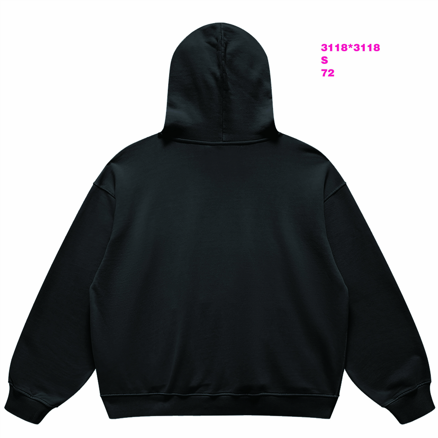 Unisex Super Heavyweight Oversized Retro Hoodie(440GSM)