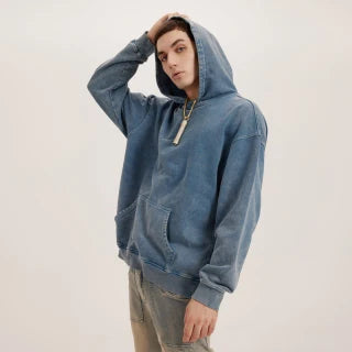 Unisex Super Heavyweight Oversized Faded Hoodie(440GSM)